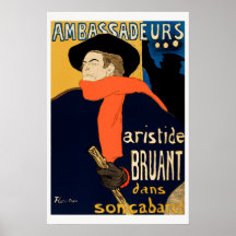 Toulouse-Lautrec | Poster Icónico de Cabaret
