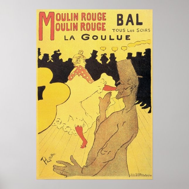 Póster Toulouse-Lautrec - Tous Les Soirs 1891 (Frente)