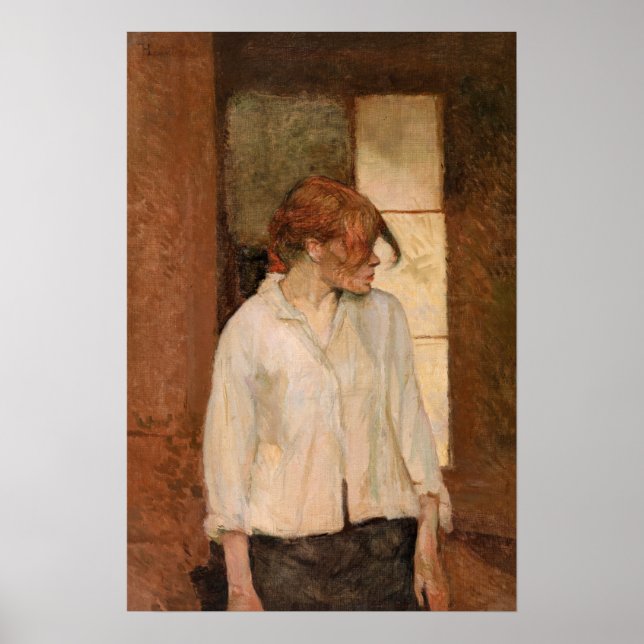 Póster Toulouse-Lautrec - Un Montrouge, Rosa La Rouge (Frente)