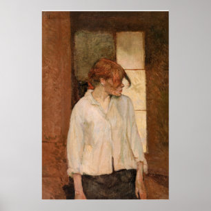 Póster Toulouse-Lautrec - Un Montrouge, Rosa La Rouge