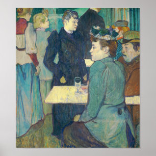 Póster Toulouse-Lautrec - Un Rincón Del Moulin De La G.