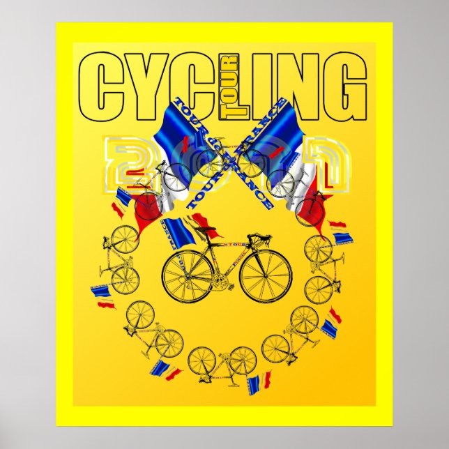 Póster Tour de ciclismo 2011 Tour de Francia (Frente)