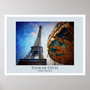 Póster Tour de Eiffel París