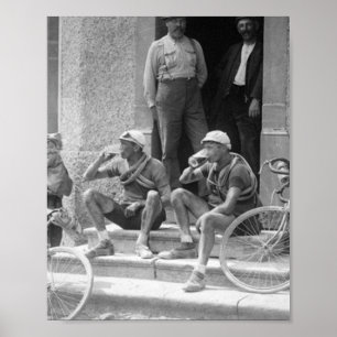 Póster Tour De France - Vintage Tomando Un Descanso