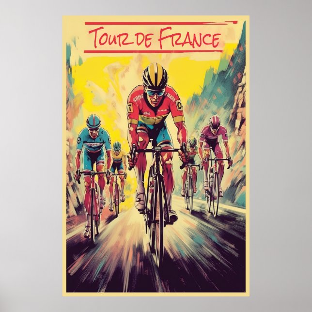 Póster Tour de Francia, (Frente)