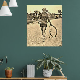 Póster Tour de Francia 1928 Etapa 7 italiano Giusto Cerut