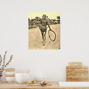 Póster Tour de Francia 1928 Etapa 7 italiano Giusto Cerut
