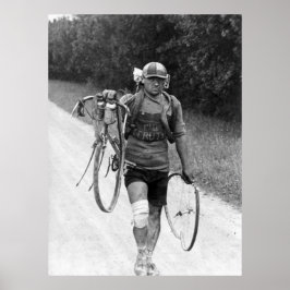 Póster Tour de Francia 1928 italiano Giusto Cerutti Destr