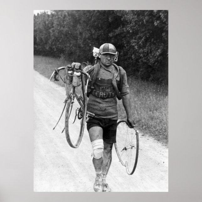 Póster Tour de Francia 1928 italiano Giusto Cerutti Destr (Frente)