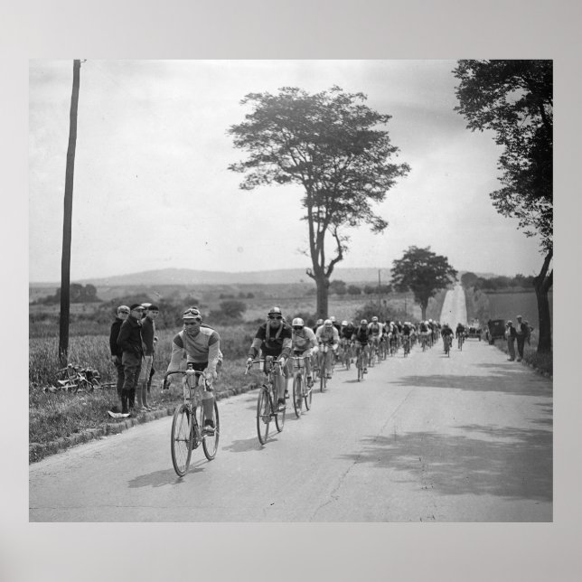 Póster Tour de Francia Fase 1 Francois Faillu lidera el n (Frente)