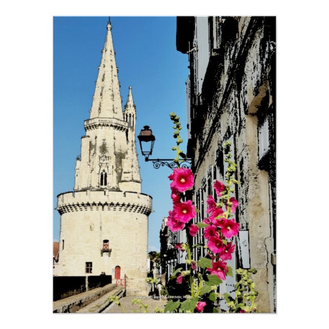 Póster Tour de La Lanterne, La Rochelle, Francia (Anverso)