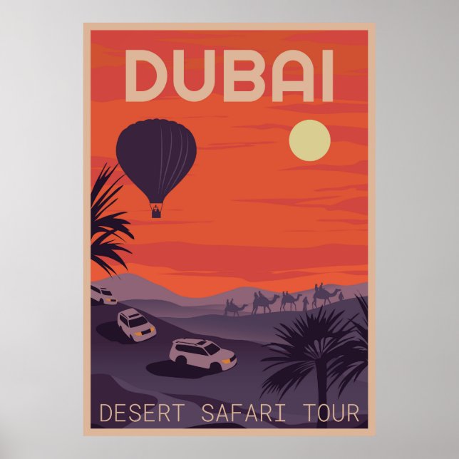 Póster Tour de Safari del Desierto (Frente)