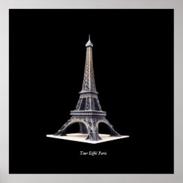 Póster Tour Eiffel Paris France