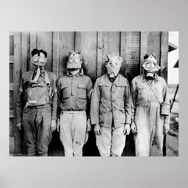 Póster Tour Mundial de Máscaras de Gas (Frente)