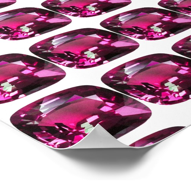 Póster Tourmaline Gemstone Pink (Esquina)