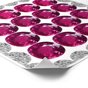 Póster Tourmaline rosa de diamante
