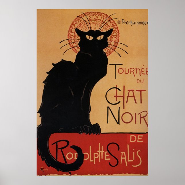 Póster Tournée du Chat Noir, Théophile Steinlen (Frente)