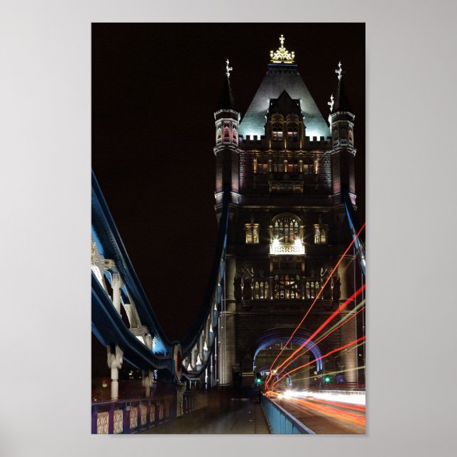 Póster Tower Bridge Lights Londres Reino Unido Europa (Frente)