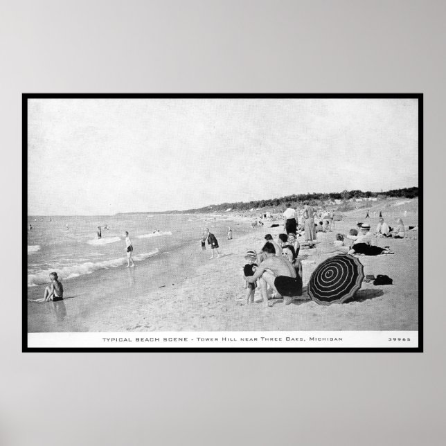Póster Tower Hill Cerca De Tres Oaks, Michigan (Frente)