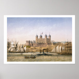 Póster Tower of London, c.1862 (color litho)