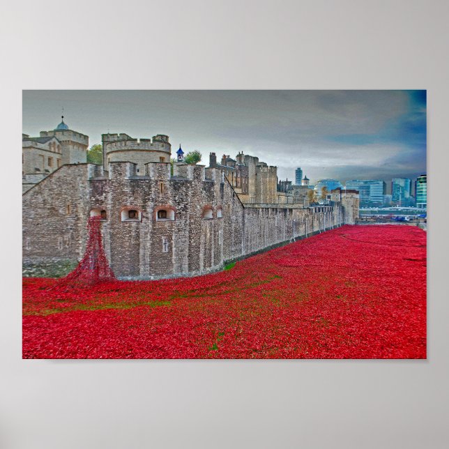 Póster Tower Of London Poppies Red Poppy (Frente)