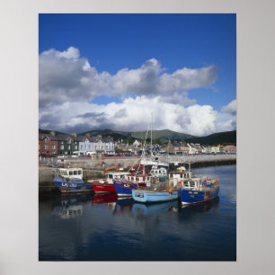 Póster Town and Harbour, Dingle, County Kerry,