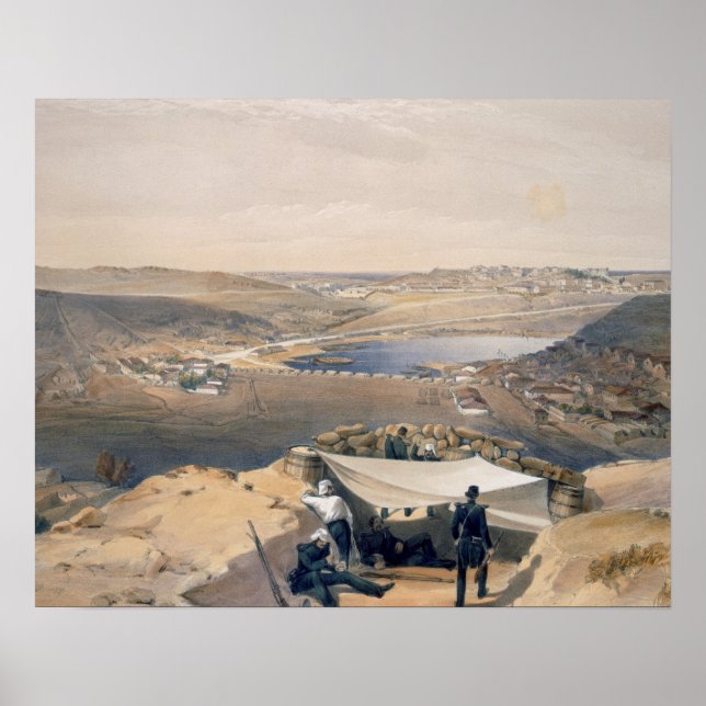 Póster Town Batteries, or Interior Fortifications of Seba (Frente)