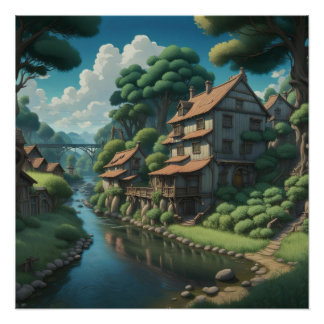 Póster Town & River