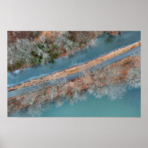 Póster Towpath Park Schuylkill River PA