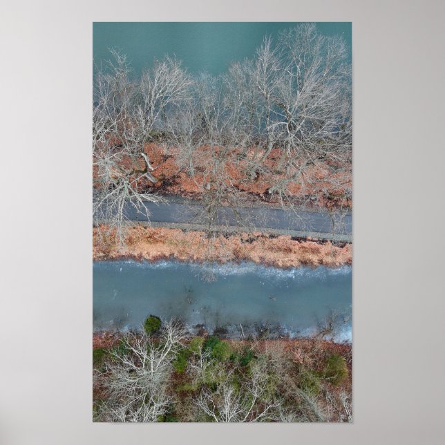 Póster Towpath Park Schuylkill River PA (Frente)