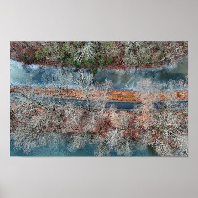 Póster Towpath Park Schuylkill River PA (Frente)