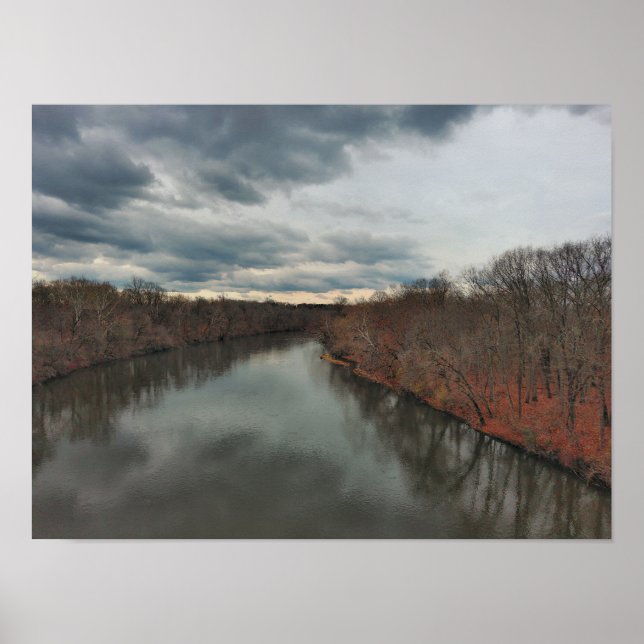 Póster Towpath Park Schuylkill River PA (Frente)