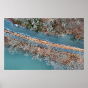 Póster Towpath Park Schuylkill River PA