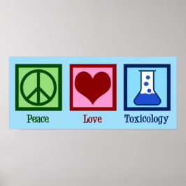 Póster Toxicología del amor por la paz