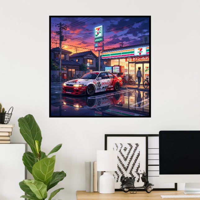 Póster Toyota Corolla Levin AE101 Turismo (Oficina en casa)