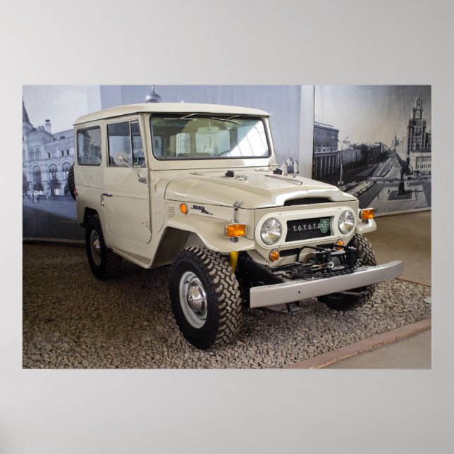 Póster Toyota Land Cruiser BJ40 (Frente)