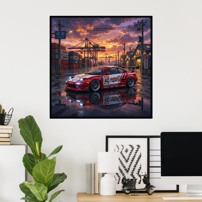 Póster Toyota MR2 GT (Oficina en casa)
