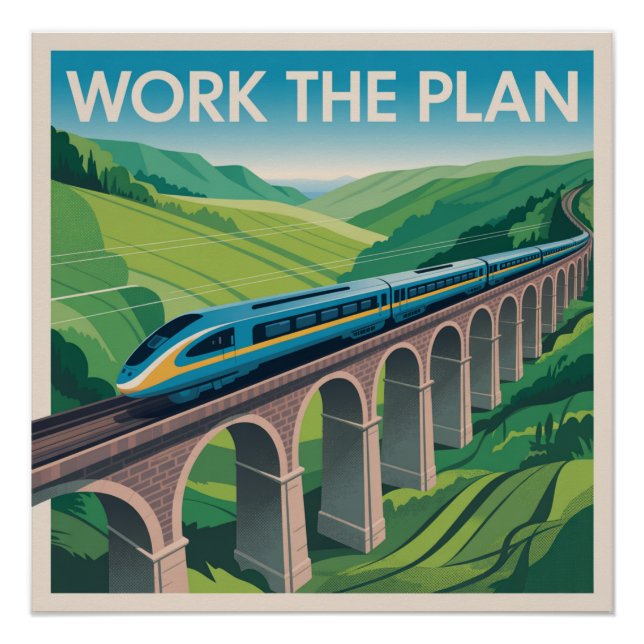 Póster Trabaja El Plan (Anverso)