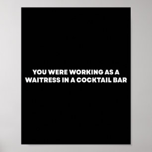 Póster Trabajabas Como Camarera En Un Bar De Cola _6 
