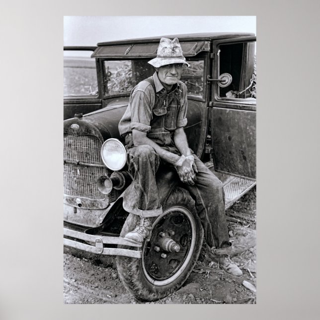 PÓSTER TRABAJADOR AGRÍCOLA DE KANSAS 1935 (Frente)