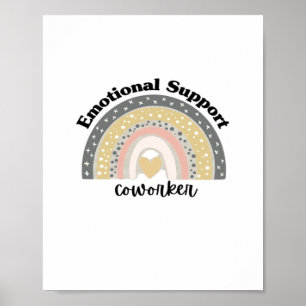 Póster Trabajador De Ayuda Emocional Para Diversión