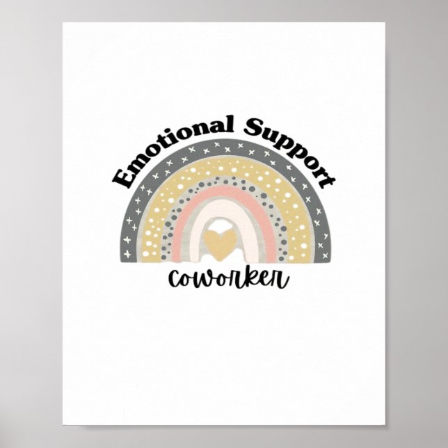 Póster Trabajador De Ayuda Emocional Para Diversión (Frente)