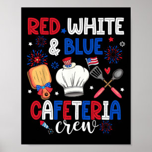 Póster Trabajador De Cafetería De La Tripulación De La Ca