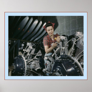 Póster Trabajador de mujer