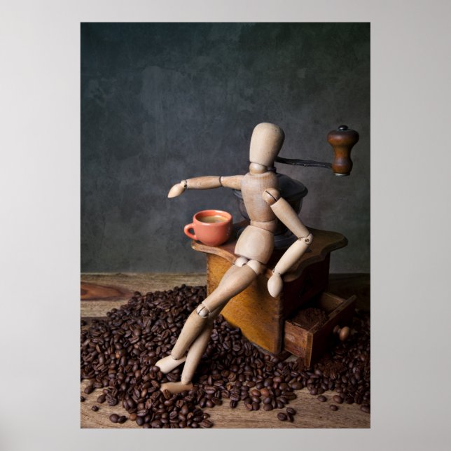 Póster Trabajador del café (Frente)