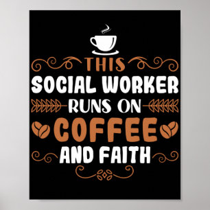 Póster Trabajador Social Que Esta Trabajadora Social Usa 