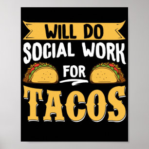 Póster Trabajador Social Se Ocupará Del Trabajo Social De