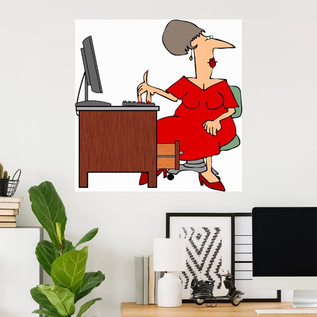 Póster Trabajadora de oficina femenina (Subido por el creador)
