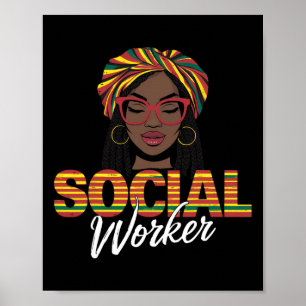 Póster Trabajadora Social Trabajo Social Mujeres Niñas Hi