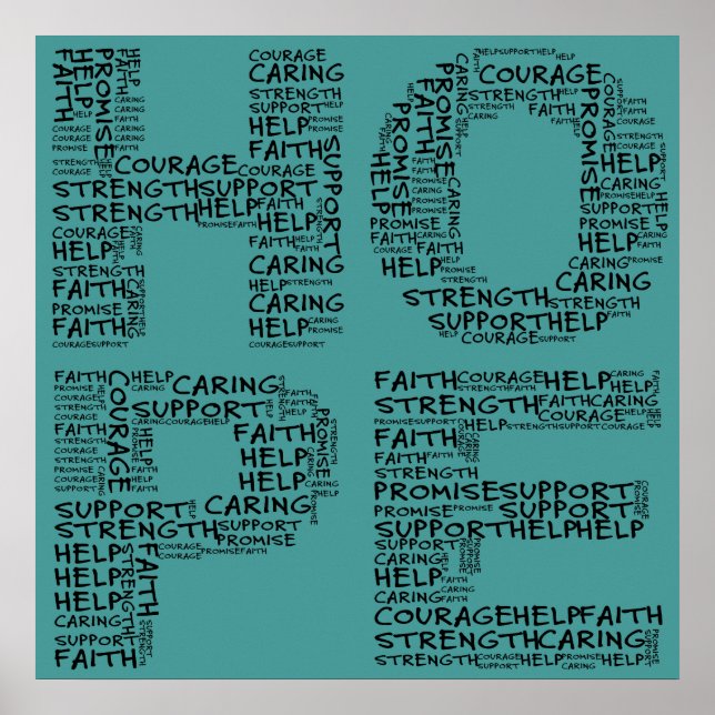 Póster Trabajadores de hospicio encarnan un espíritu de e (Frente)